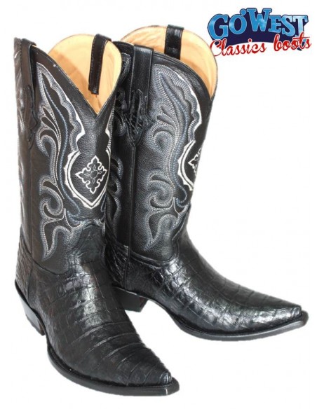 CHIHUAHUA CROCODILE BELLY (ventre) NOIR HOMME GOWEST SANTIAG