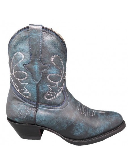 STELLA ZIPPEE BLEU VIEILLI FEMME GOWEST SANTIAG